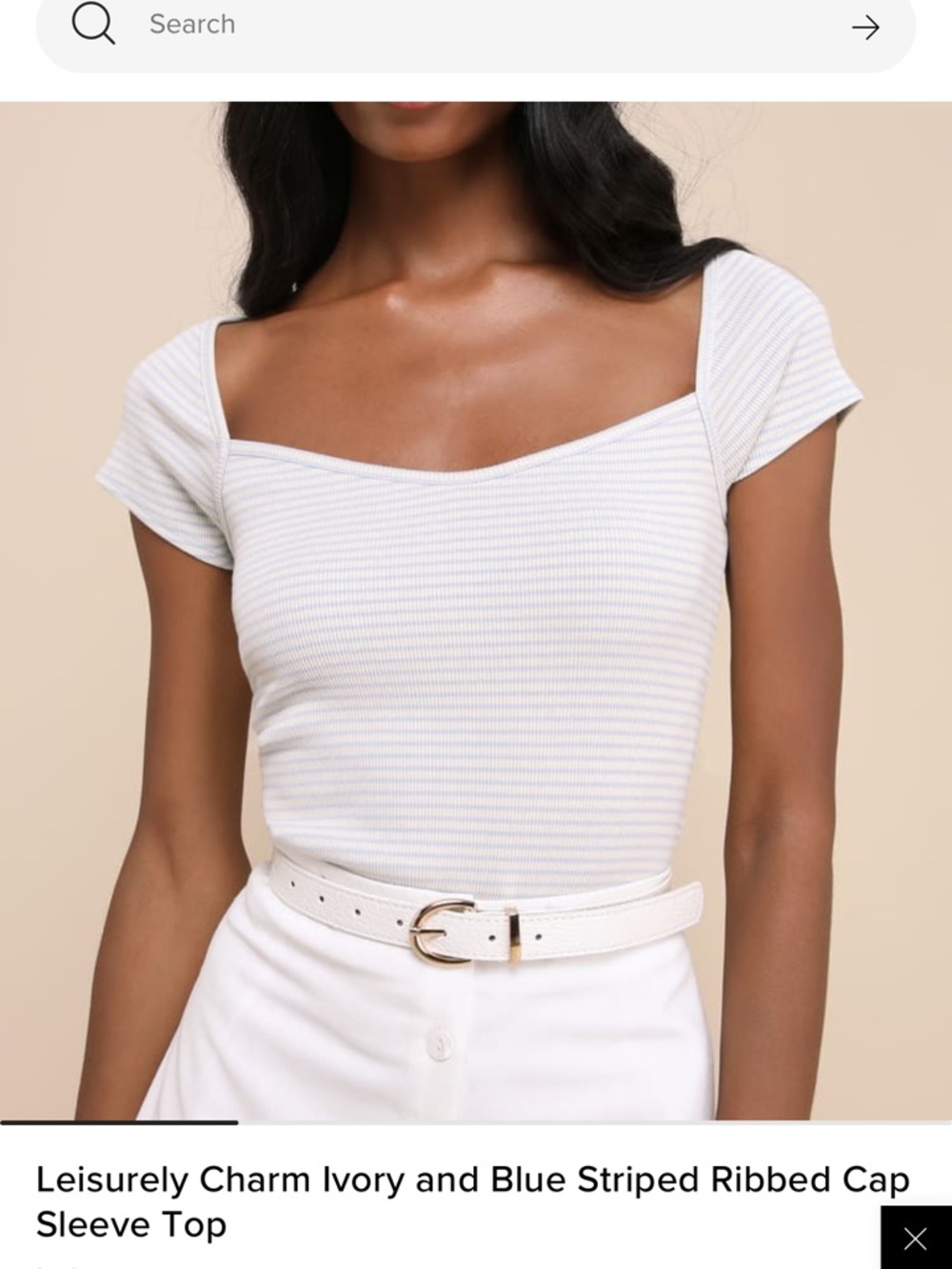 Lulus size Medium striped top